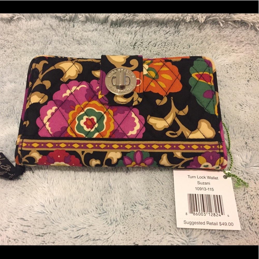 Vera Bradley, Turn Lock Wallet, Suzani